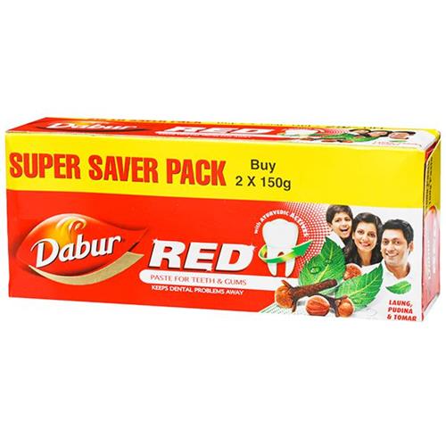 DABUR RED TOOTH PASTE 2*150g